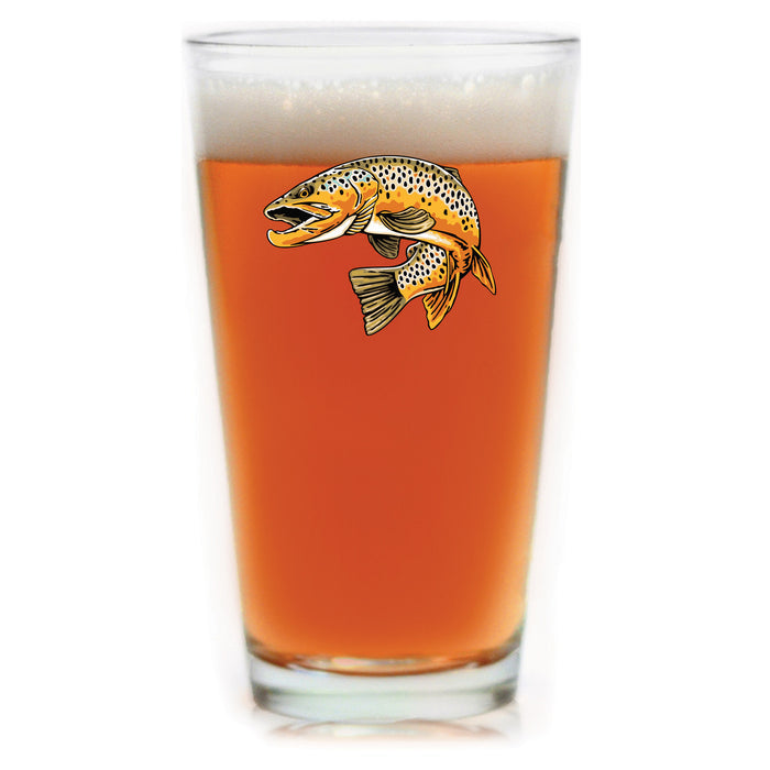 Brown Trout Pint Glass