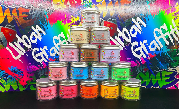 LIMITED EDITION - Millennium Nails Kaleidoscope Acrylic Powder Collection (15 x 50g) Naio Nails