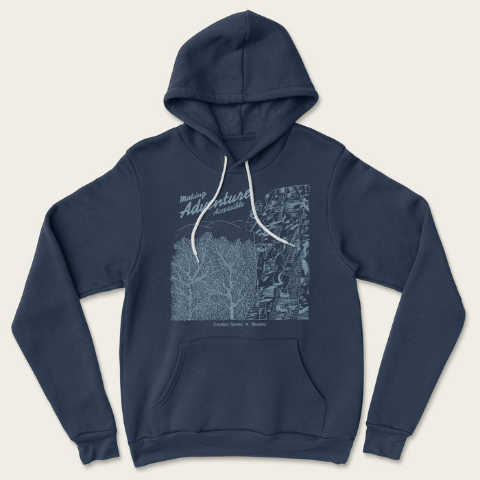 Making Adventure Accessible Hoodie - Heather Navy