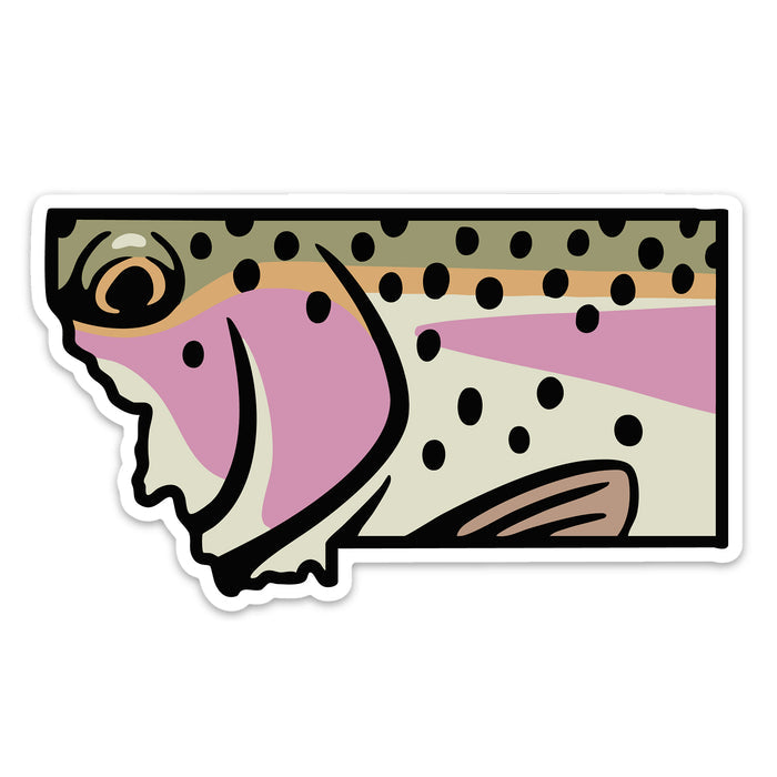 Montana Rainbow Trout Decal Sticker