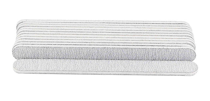 Pack of 12 - Zebra Nail Files, Professional Quality Grit 80/100 - (Made in USA)