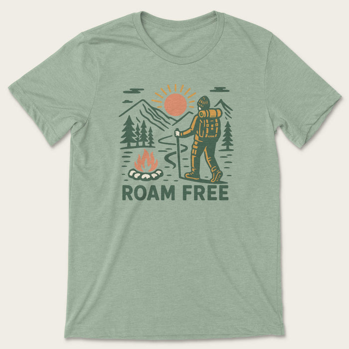 Roam Free Tee - Heather Sage