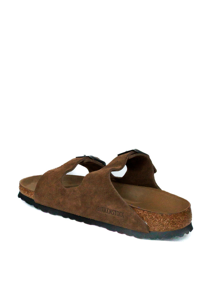 BIRKENSTOCK Sandalo arizona sfb camoscio marrone ARIZONA SFB 1030865-DARK TEA