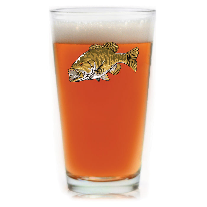 Smallmouth Bass Pint Glass