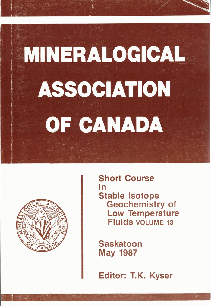 Stable Isotope Geochemistry of Low Temperature Fluids - E-Book