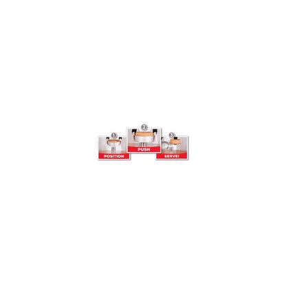 23cm PushPan Aluminium Deep Tin PushPan