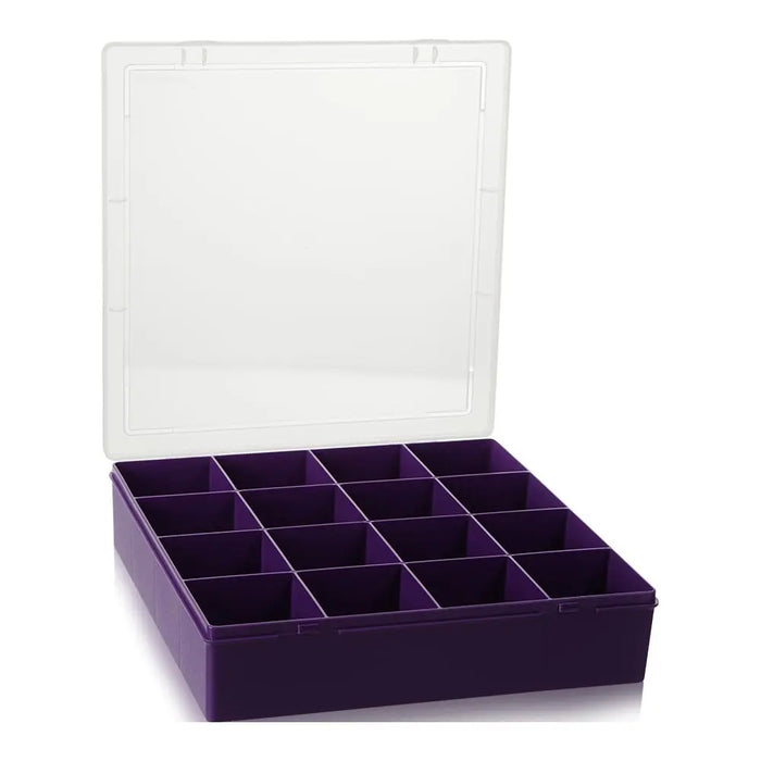 29cm (10.02) Square Plastic Organiser with 16 Compartments Wham Storage