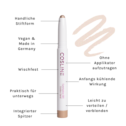 cosline eyeshadow golden sand 301 vorteile