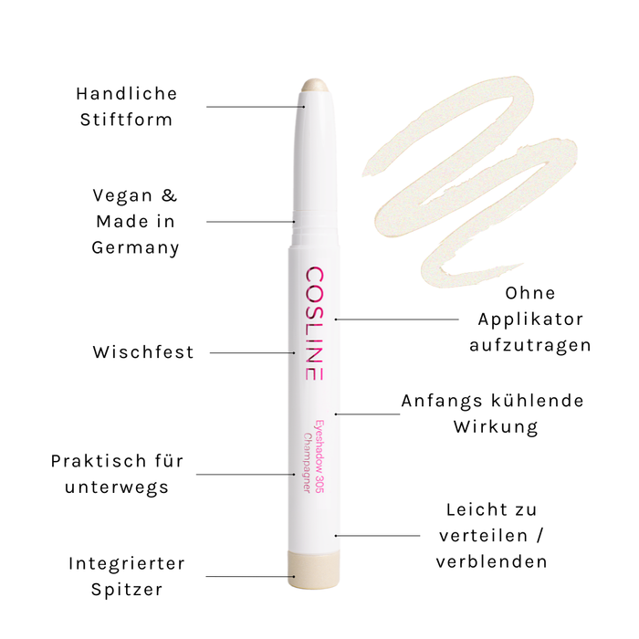 COSLINE Eyeshadow Champagner 305 Vorteile