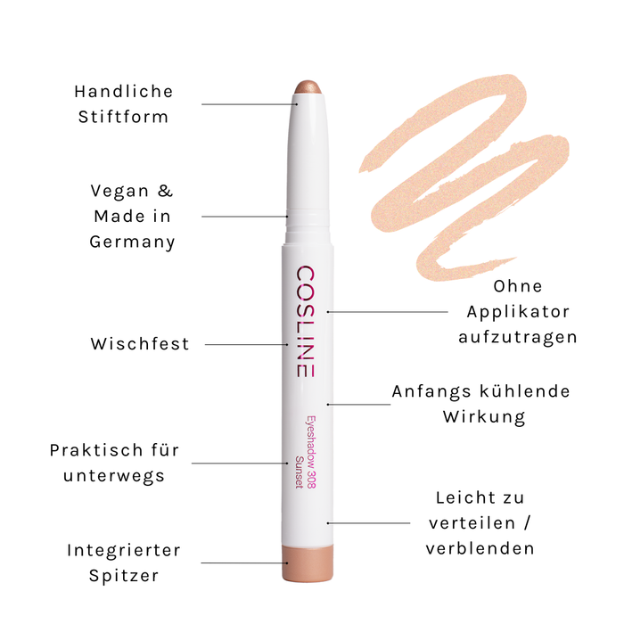 COSLINE Eyeshadow Sunset 308 Vorteile