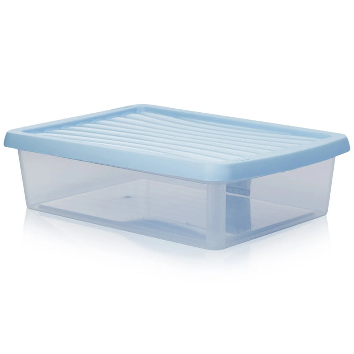8 Litre Shallow A4 Paper Wham Plastic Storage Box with Lid Wham Storage