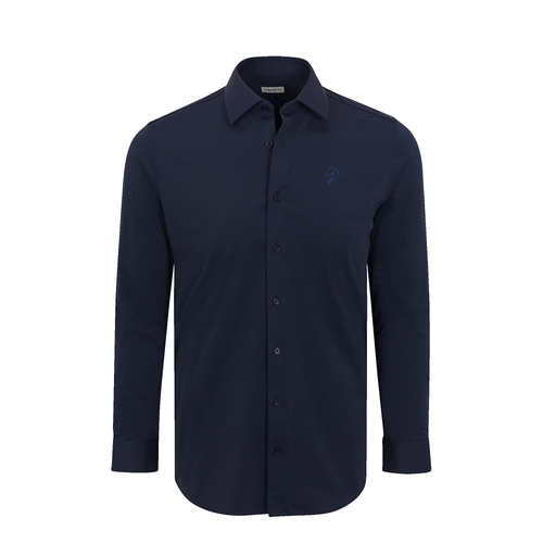 Greenwich Sound Polo Apex Performance Dress Shirt Navy