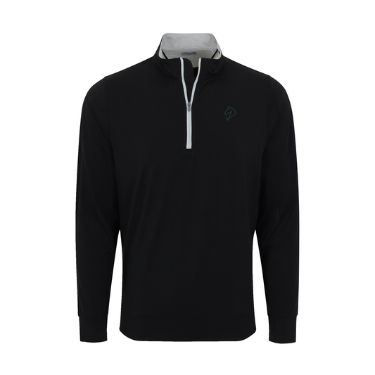 Greenwich Sound Polo DriRelease® Performance Pullover Black with Light Grey Trim