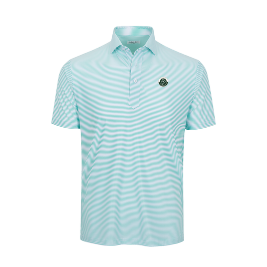 Greenwich Sound Polo Featherweight Flex Polo Augusta Green Stripe