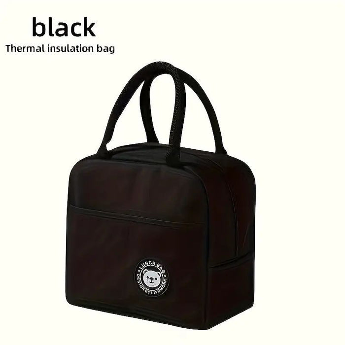Adorable Bear Pattern Insulated Lunch Bag