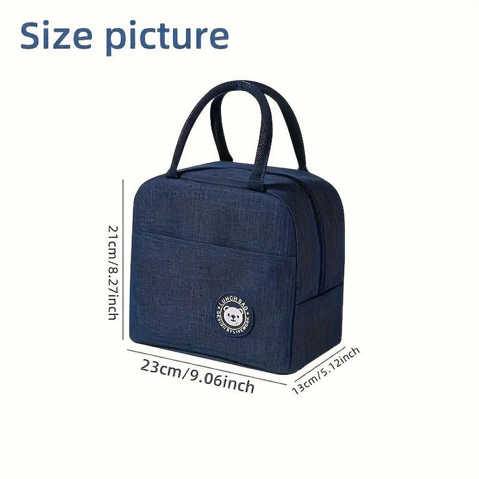 Adorable Bear Pattern Insulated Lunch Bag