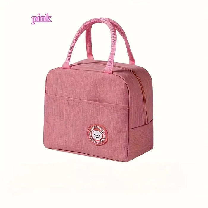 Adorable Bear Pattern Insulated Lunch Bag