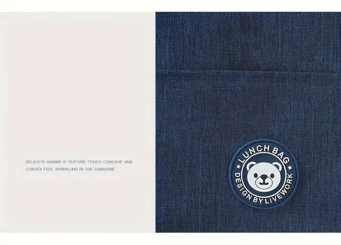 Adorable Bear Pattern Insulated Lunch Bag