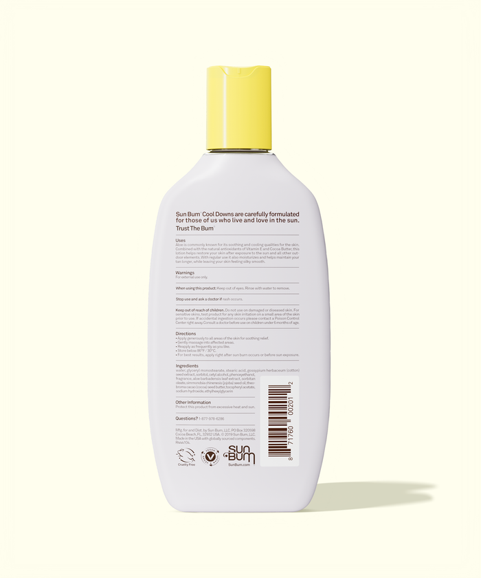 Sunscreen bottle with yellow cap on a white background