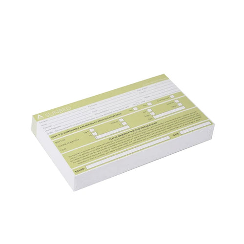 Agenda Sunbed Record Cards