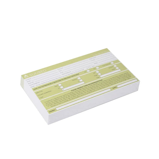Agenda Sunbed Record Cards