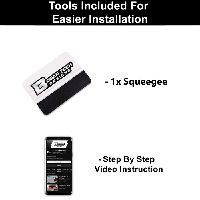 Precut Window American Flag Vinyl Decal Stickers Fits Toyota 4Runner 2010 - 20245th Generation - Bogar Tech Designs