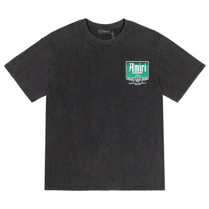 AMIRI Lounge Crystal Embellished Cotton Graphic T-Shirt