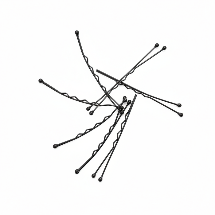 Annie Curved Jumbo Pins 2 3/4 Inch, 80 Count, Black