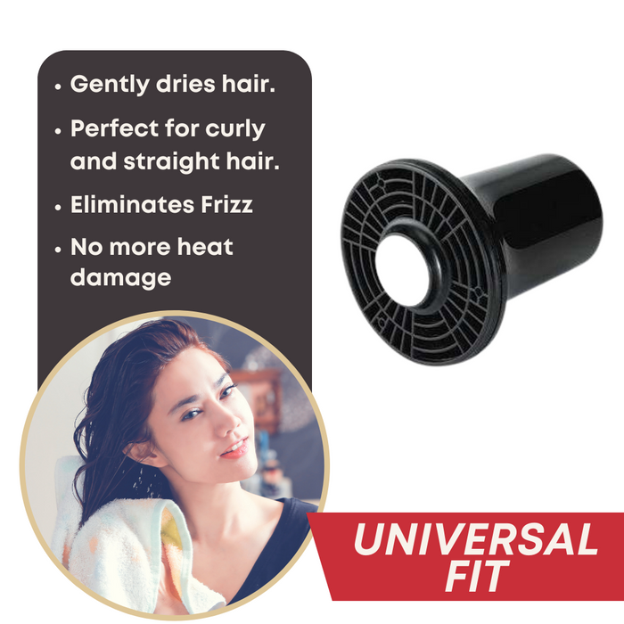 Annie Hair Dryer Diffuser Attachment, 1 Count, Black