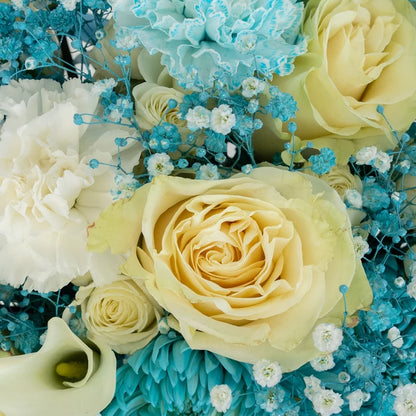 Aqua Bloom Flower Bouquet Stem - Image