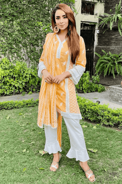 Armada Supima Cotton Orange Kurta Set