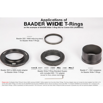 Baader Wide-T-Ring D52 for Canon R (TRING-CRW) Baader Planetarium