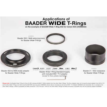 Baader Wide-T-Ring D52i for Nikon Z (TRING-NZW) Baader Planetarium