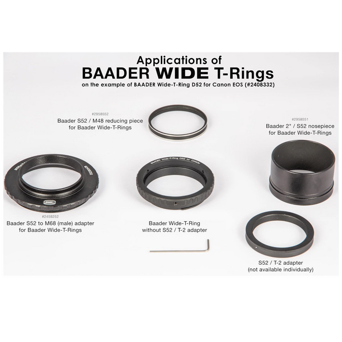 Baader Wide-T-Ring D52i for Nikon Z (TRING-NZW) Baader Planetarium