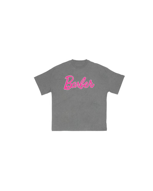 Barber Barbie Tee - Vintage Grey