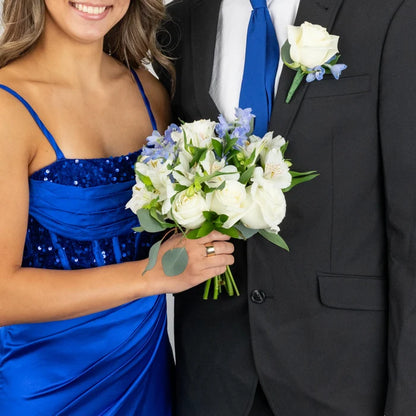 Beautiful Blues Prom Kit Vase - Image