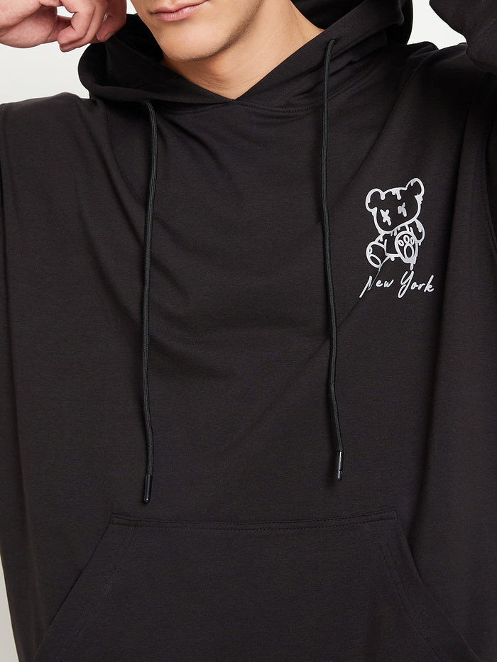 Black New York Relaxed Fit Hoody