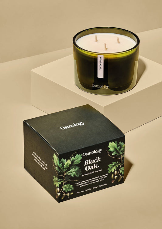Black Oak Triple Wick Scented Candle
