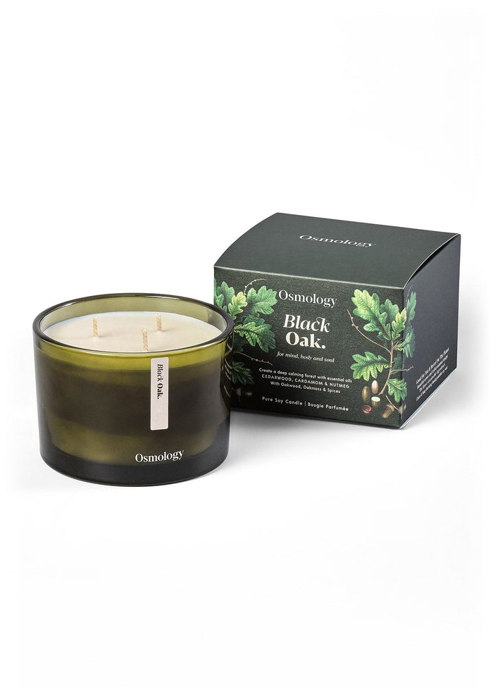 Black Oak Triple Wick Scented Candle