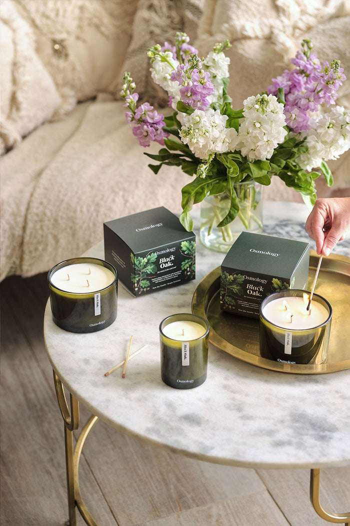 Black Oak Triple Wick Scented Candle