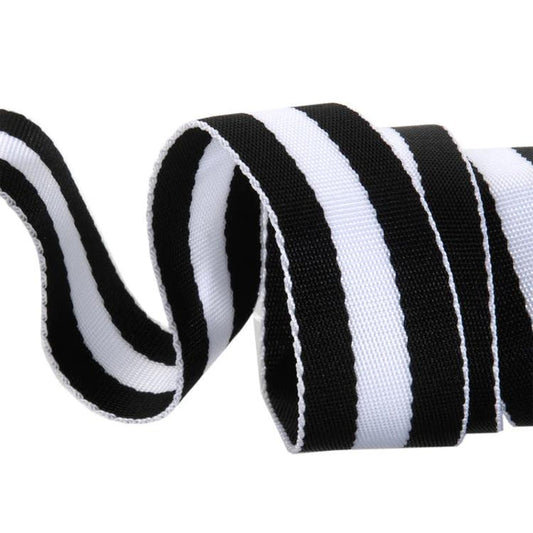 Black/White Webbing 1.5"