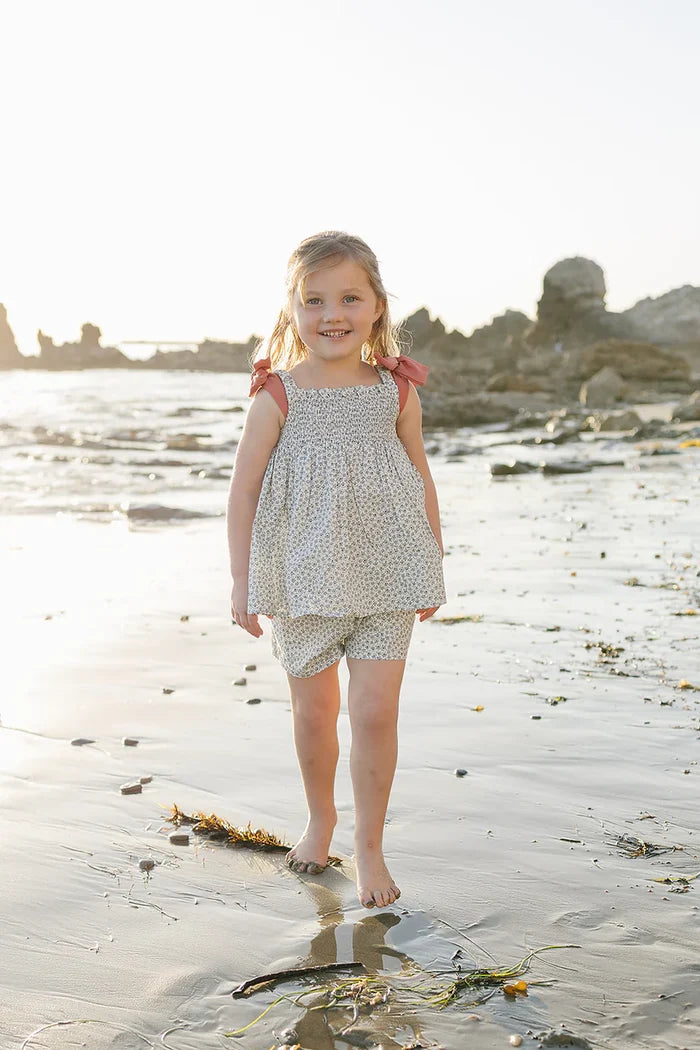 Blossom Tank Short Set | Blue
