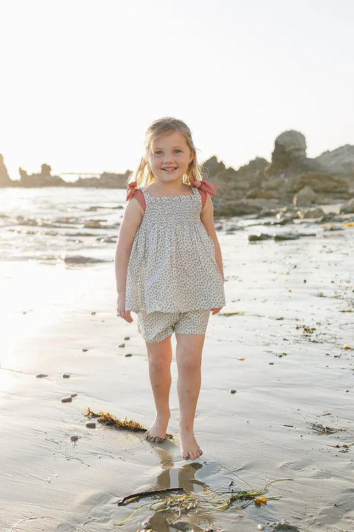 Blossom Tank Short Set | Blue