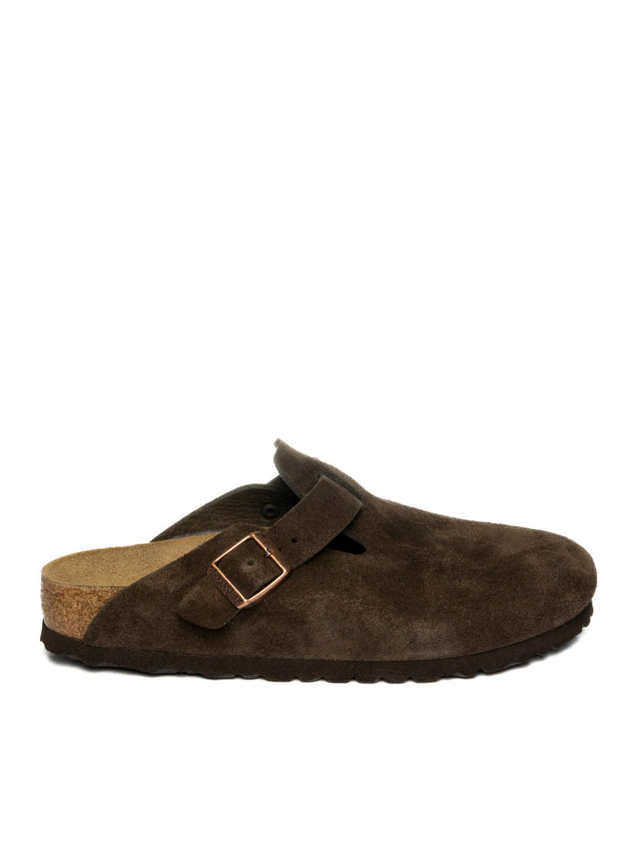 BIRKENSTOCK Boston camoscio mocha BOSTON 1027460-MOCHA