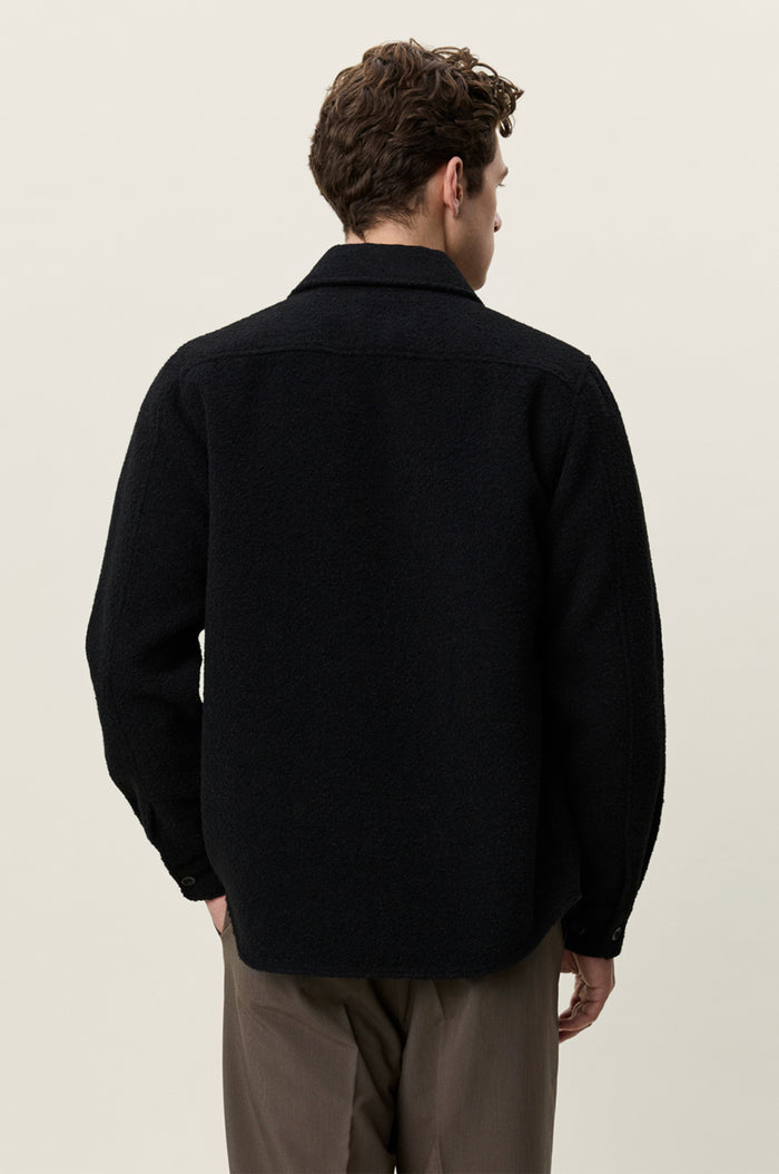 Boucle Overshirt Black