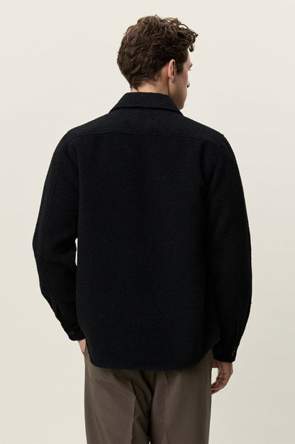 Boucle Overshirt Black