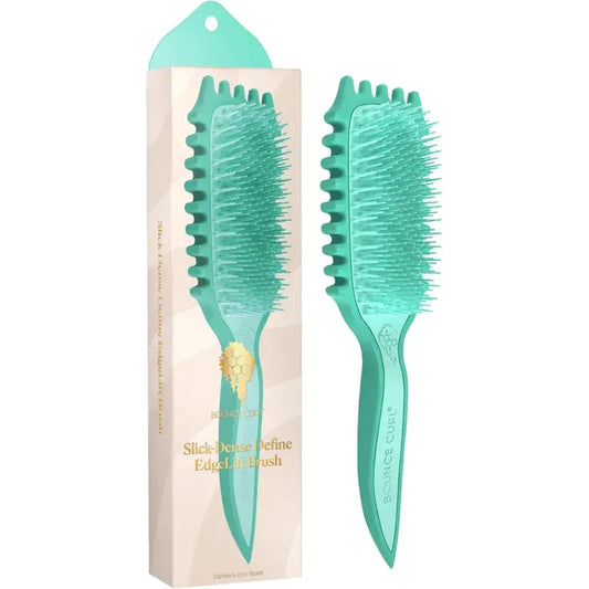 Bounce Curl Slick-Dense Define EdgeLift Brush for curly hair styling and edge control