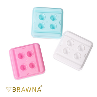 Brawna - 50 Pck Disposable Ink Trays Turquoise