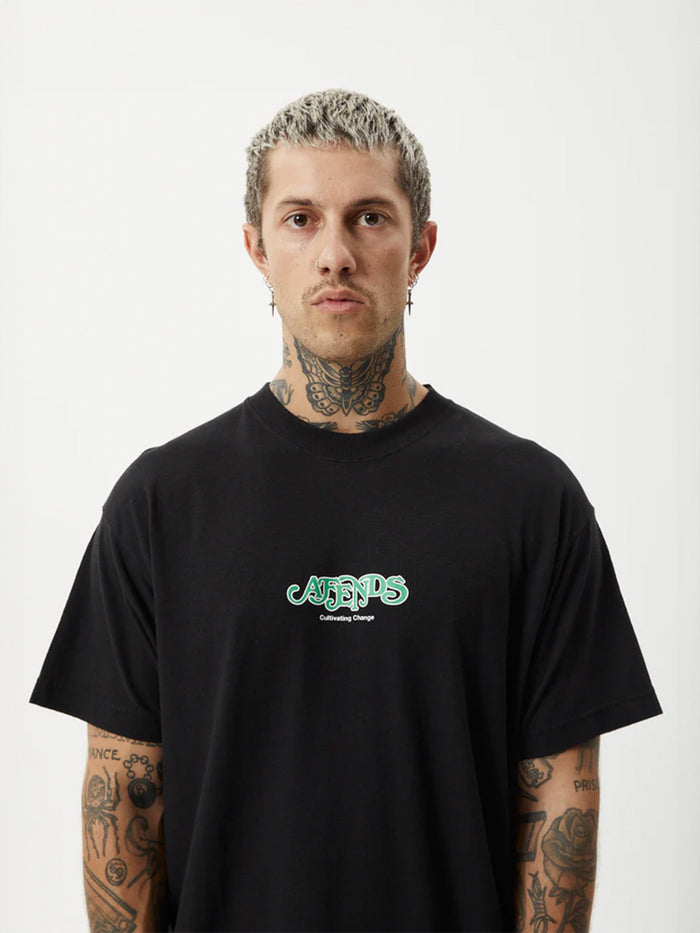 Break Through - Hemp Boxy T-Shirt | Black-Image 1