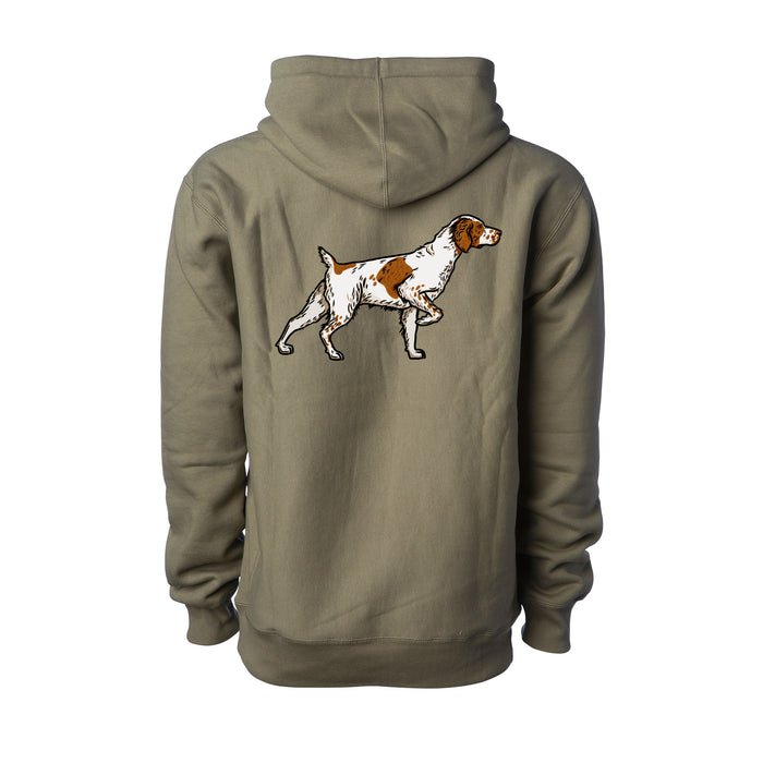 Orange + White Brittany / Olive (Premium Heavyweight) / XS